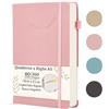 Soul Projekt Taccuino A5 Righe Rosa, Diario Personale con Copertina Rigida | 363 Pagine Quaderno A5 per Scrittura, Studente Block Notes con Banda Elastica e Porta Penna, 100gsm Spesso Notebook A5