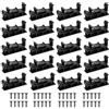 HoaaiGo 10sets Staffa per PCB, Supporto di Montaggio per Circuito Stampato, PCB Adattatore DIN Rail di Guida, 35mm PCB DIN Rail Adapter Circuit Board per Montaggio Scheda di Circuito DIY Elettrico (nero)