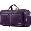 Gonex Borsone da viaggio o sportivo, leggero e pieghevole (150L, Viola)
