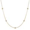 namana Collana Lunga Donna, Catenina Donna in Argento, Oro o Oro Rosa, Collana a Catena per Donna e Ragazza, Catena Lunga con Pietre Zirconi, Collana Donna con Confezione Regalo