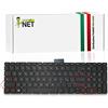 NewNet Keyboards Tastiera Italiana Compatibile con Notebook HP Pavilion Power 15-cb031nl Power 15-cb032nl Power 15-cb033nl Power 15-cb037nl Nera Retroilluminata