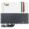 new net - Keyboards - Tastiera Italiana Compatibile con Notebook dell Xps 9560 15 9550 7590 15-9550 9570[ Senza Frame - Retroilluminata - Layout ITA ]