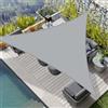 HENG FENG Tenda a Vela Impermeabile Triangolare 3x3x3m Vela Ombreggiante Parasole Protezione Raggi UV per Esterno Giardino terrazza Colore Grigio