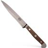 Güde W464/13 Solingen-Coltello per pomodori seghettato forgiato, 13 cm, Legno di Noce, Alpha-Walnut-Doppio Collarino, Fatto a Mano in Germania, Chrome Steel