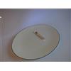 Dibbern Simplicity 0322012504 - Piatto ovale in porcellana fine Bone China, diametro 32 cm, colore: Grigio