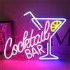 Horseneon Insegna al neon per bar di cocktail, insegna al neon LED per parete, insegna LED blu e rosa per bar di birra, grotta, club, pub, casa, ristorante, bar, decorazione