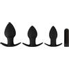 Black Velvets Vibrating Butt Plug Set