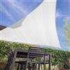 La Briantina Tenda a Vela Ombreggiante Triangolare per Giardini e Terrazze, 5x5x5 m Colore Bianco