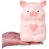 Anboor Giocattolo squishies Pig Love Heart Kawaii Morbido Animali Giocattolo Squishies Piggy Squish Lento Rilievo Stress per Bambini e Adulti