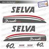 Adesivi motore marino fuoribordo Selva Dorado 40 EFI gommone barca stickers