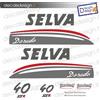 Adesivi motore marino fuoribordo Selva dorado 40 cv xsr primo tipo stickers