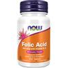 Now Foods Acido folico 800 mcg con vitamina B-12 250 compresse