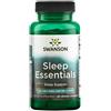 Swanson Health Products Sleep Essentials contiene GABA e melatonina 60 capsule vegetali