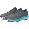 Mizuno Wave Inspire 19, Scarpe da Corsa Uomo, Grigio Fantasma Blu Jet, 43 EU