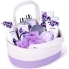 BODY & EARTH Set Regalo per Donne - Set da Bagno 11Pcs con prodotti Termali al Profumo di Lavanda, Cesto Regalo Benessere per Donne, Mamme, Fidanzate, Ragazze per Compleanno, San Valentino