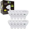 CLAR - GU5.3 LED 7W, Faretto LED 12V, Lampadine Faretto Attacco, LED MR16, Lampadina LED GU5.3, Lampada LED Dicroica, Luce Fredda 6000ºK (Pack 10)