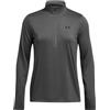 Under Armour Donna Tech 1/2 Zip- Solid, Maglia Donna Manica Lunga, Felpa donna con Zip, Comoda Maglia Palestra