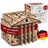 INSCAPE Caesar´s Riches Puzzle Box - Cluebox - Escape Room in legno in una scatola per adulti, puzzle mentale, scatole puzzle con scomparti nascosti, gadget regalo di compleanno per uomini e donne