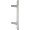 API Maniglione quadro inclinato in acciaio inox satinato per porte interne esterne serramenti e negozi (Lunghezza 1200 mm - Interasse 1000 mm)