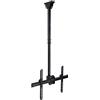 Mount-It! Staffa di Montaggio per TV a soffitto, 40 42 47 50 55 60 televisori a Schermo Piatto da 70 Pollici, Montaggio su soffitti a Volta Fino a VESA 600x400 (MI-509L), Nero