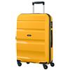 American Tourister Bon Air - Spinner M, Valigia, 66 cm, 57.5 L, Giallo (Light Yellow)
