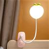 ACMHNC HKLY Lampada Con Pinza Ricaricabile USB, Lampada Lettura Flessibile 3 Colori E 5 Luminosità Toccare Dimmerabile Lampada Da Tavolo LED Comodino Luce Notturna Portatile Per Libro Ufficio Letto,Rosa