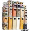 GoMaihe Contenitori Alimentari per Cereali Set 32 Pezzi, Ermetici, Plastica con Coperchio per Alimenti, Utilizzato per la Conservazione di Cereali, Muesli, Farina