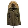 Geographical Norway Giacca Giubbotto Parka Ampuria Lady Jacket Donna Woman WQ833F/GN (Kaki, XL)