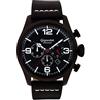 Gigandet Mens Quartz Chronograph Orologio da polso analogico con cinturino in pelle nera G20-003