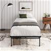 Telaio Letto Matrimoniale Basso 7,6 Cm In Metallo Nero. Base Per Materasso, Angoli Arrotondati, Portata 1360 Kg. Facile Montaggio. - 5