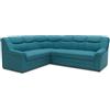 DOMO. collection Berlin FK Forma di L con Funzione Sleep, Divano angolare con Molle, Angolo Imbottito, Nero, 205 x 250 x 89 cm