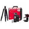 Leica DISTO X4 Pro Pack - robusto kit per l'acquisizione di dati 2D e 3D e le applicazioni CAD con metro laser, adattatore e treppiede (utilizzabile negli ambienti interni ed esterni)