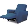 BIANCHERIAWEB Copripoltrona Reclinabile Antimacchia Elasticizzata Genius Relax Lounge Tinta Unita Poltrona Blu Sugar 2017