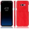 zl one Telefono Caso per Samsung Galaxy S8 Plus,Custodia PU Coccodrillo Pelle Copertura Back Case Cover-Rosso