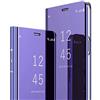 MRSTER Xiaomi Mi 9T Cover, Mirror Clear View Standing Cover Full Body Protettiva Specchio Flip Custodia per Xiaomi Mi 9T. Flip Mirror: Purple