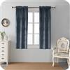 GIRASOLE HOME Coppia Tende Adelaide Morbide Oscuranti Termiche in Velluto 2 Pannelli da 55x150cm con Tasca, Grigio