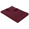 WOHNWOHL® Coperta leggera piqué nido d'ape - 150 x 200 cm - Colore: Mogano | 100% cotone - Lavabile a 60 °C - Come coperta estiva, plaid o copriletto - Struttura a nido d'ape