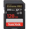 SanDisk 128GB Extreme PRO scheda Sd SDXC fino a 200 MB/s UHS-I Class 10 U3 V30