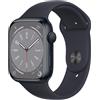 APPLE [ComeNuovo] Apple Watch 8 41mm GPS Cassa Mezzanotte alluminio cinturino Sport Mezzanotte Regular Italia