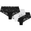 Wolbar Culotte in Pizzo per Donna WB413, Nero,L