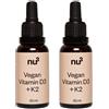 nu3 Vitamina D3 + K2 vegan Set da 2 2x30 ml Gocce
