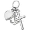 NKlaus fede amore speranza argento 925 argento 11mm piccoli bambini ciondolo 9103