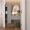 DEGHI Mobile ingresso sospeso reversibile 116x138h cm piombo e ardesia - Clary