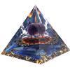 Fdit Piramide di Energia Positiva, Generatore di Piramide di Energia di Cristallo Decorazione da Tavolo Realizzata a Mano Piramide Curativa per Protezione, Meditazione, Terapia Antistress