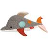 Sigikid 43221 - Peluche a forma di delfino patchwork Sweety, giallo per ragazze e ragazzi da 0 a 8 anni