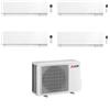 Mitsubishi Climatizzatore Quadri Split Kirigamine Zen MSZ-EF Bianco 9+9+9+18 con MXZ-4F72VF Inverter R-32 Wi-Fi Classe A++ ,