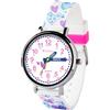 Kiddus Orologio Educativo per Bambino e Bambina dai 5 ai 10 Anni, Impermeabile 5ATM, Orologio Analogico Didattico per Imparare l'Ora, Movimento Giapponese