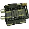 Lucx Set Lucx® da 14 pezzi con martello in gomma e tasca per picchetti da bivacco, chiodi da tenda per tende da pesca, picchetti a T per tende da carpa
