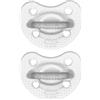 Chicco PhysioForma - Succhietto Gommotto 6-16M Crystal in Silicone, 2 Pezzi