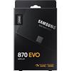 Samsung SSD 870 EVO, 250 GB, Form Factor 2.5", Intelligent Turbo Write, Magician 6 Software, Black